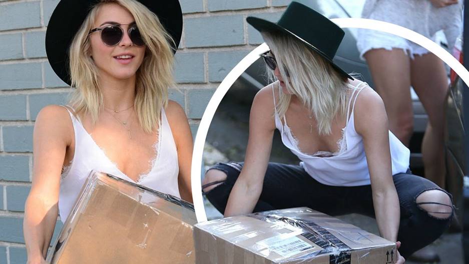 Julianne Hough’s Wardrobe Malfunction Didn’t Seem to Bother Her at All.